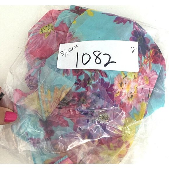 AGACI A'Gaci Women's Small Top Sheer Floral Boho 3/4 Sleeve Blouse USA Made - Picture 12 of 12